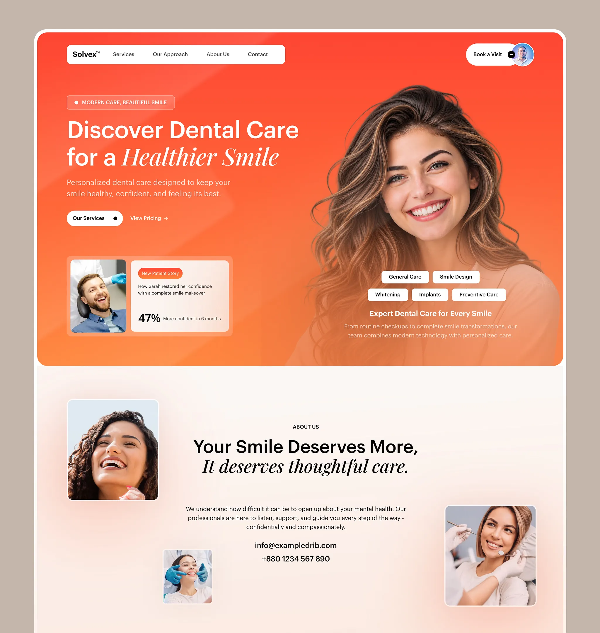 Solvex concept website